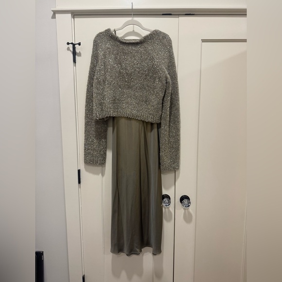 All Saints Gold Sweater and Dress Set - Picture 2 of 6